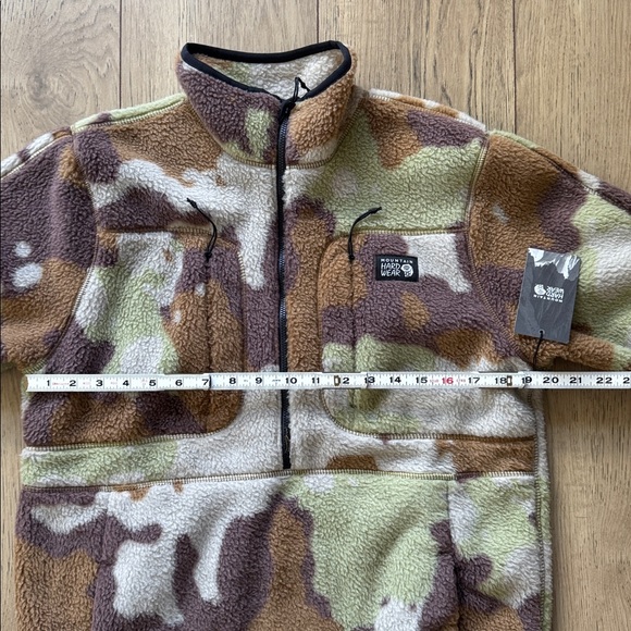 NWT Mountain Hardwear HiCamp Camo 1/2 Zip Long Sleeve Fleece Jacket Men’s Small - Picture 9 of 11
